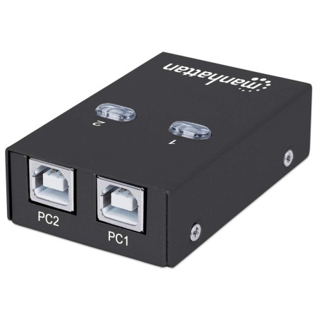 Manhattan USB-A Automatic Sharing Hub - Seamless Device Connectivity (Part No: 162005)